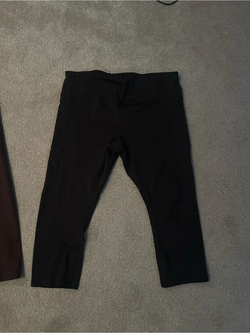 Black Kids Active Capri Leggings